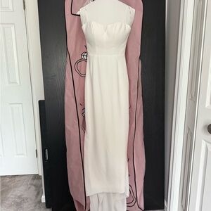 Stella York Strapless White Dress